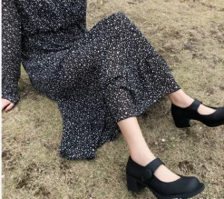 Unzzy Retro Black Shoes KF81141 HOT SALE 7 Unzzy Retro Black Shoes KF81141 HOT SALE