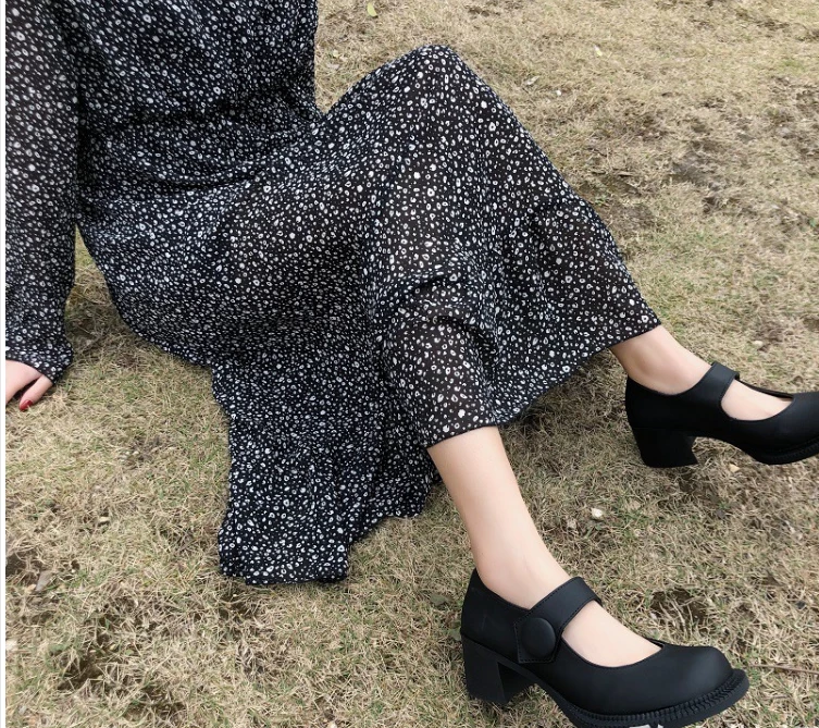 Unzzy Retro Black Shoes KF81141 HOT SALE 3 Unzzy Retro Black Shoes KF81141 HOT SALE