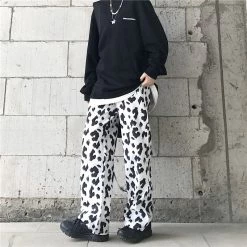 Unzzy Ulzzang Cow Pants KF81523 9 Unzzy Ulzzang Cow Pants KF81523