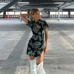 Unzzy HOT SALE Dragon Cheongsam Dress KF81894