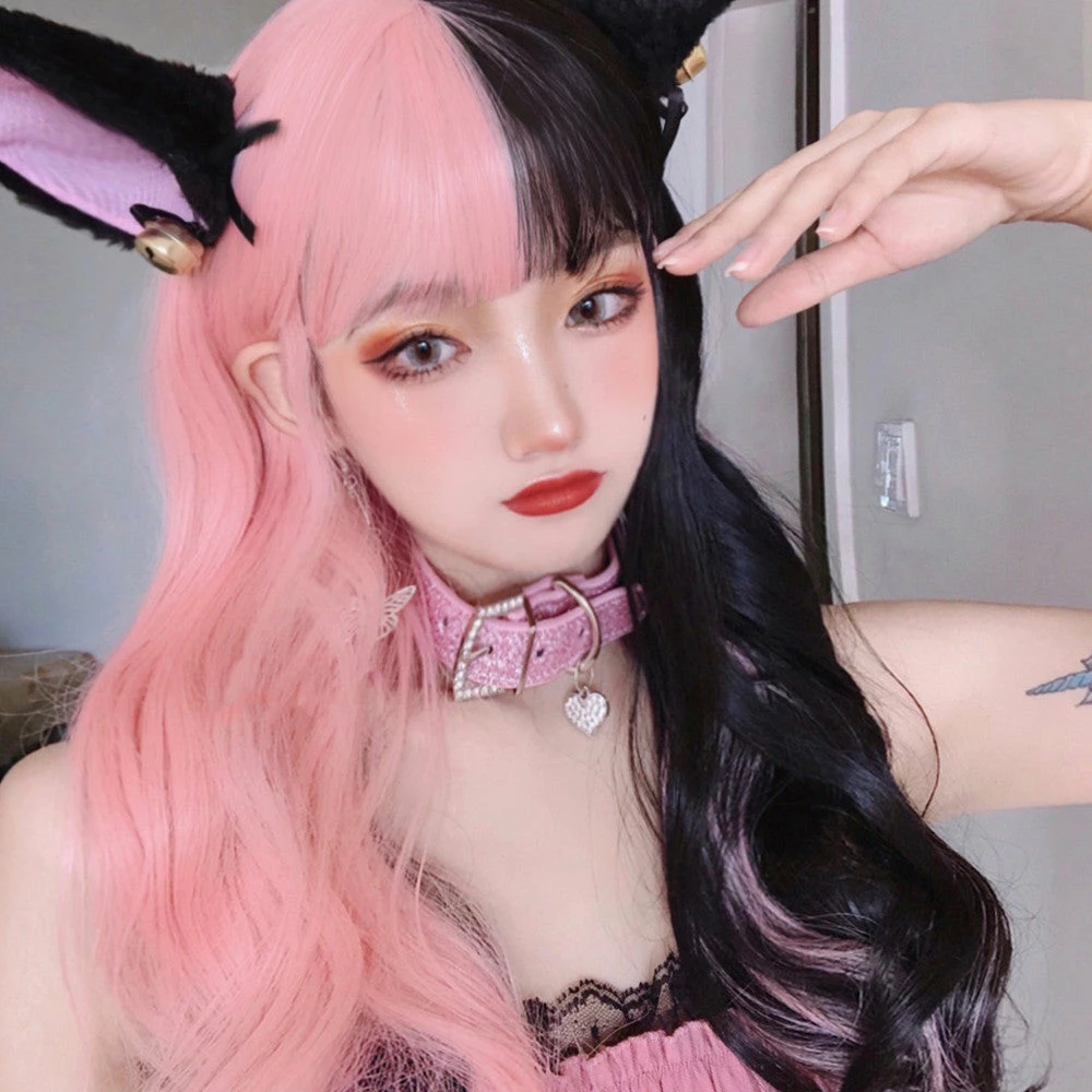 Unzzy HOT SALE Cosplay Mixed Color Long Hair Wig KF82181 4 Unzzy HOT SALE Cosplay Mixed Color Long Hair Wig KF82181