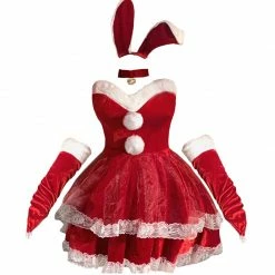 Unzzy Bunny Christmas Dress (5-PIECE SET)KF82470 HOT SALE 8 Unzzy Bunny Christmas Dress (5-PIECE SET)KF82470 HOT SALE