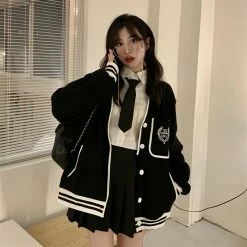 Unzzy HOT SALE All-match Baseball Uniform Jacket KF82255 11 Unzzy HOT SALE All-match Baseball Uniform Jacket KF82255