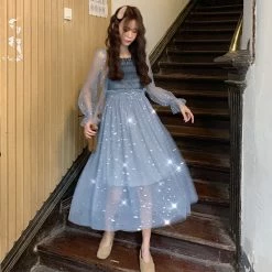 Unzzy Chic Mesh Dress KF90645