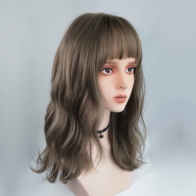 Unzzy BROWN LONG CURLY WIG KF82247 4 Unzzy BROWN LONG CURLY WIG KF82247