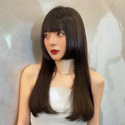 Unzzy Black Long Straight Hair Wig KF82432 HOT SALE