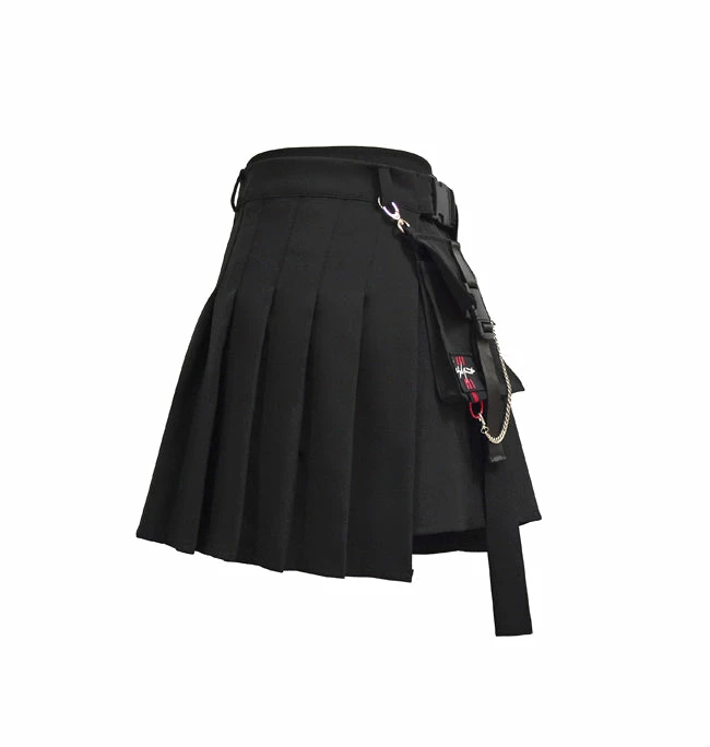 Unzzy HOT SALE Ulzzang Black Plaid Skirt KF90116 10 Unzzy HOT SALE Ulzzang Black Plaid Skirt KF90116
