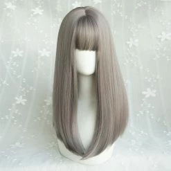 Unzzy Gray Long Straight Wig KF9265 HOT SALE