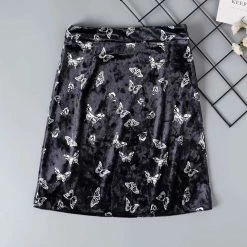 Unzzy Dark Butterfly Skirt KF9538