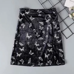 Unzzy Dark Butterfly Skirt KF9538