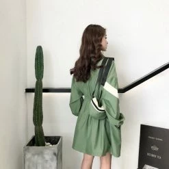 Unzzy Long Sleeve Windbreaker Jacket + Bag 2 Piece Set KF2340 HOT SALE 17 Unzzy Long Sleeve Windbreaker Jacket + Bag 2 Piece Set KF2340 HOT SALE