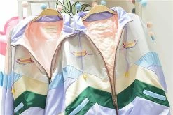 Unzzy HOT SALE Pastel Stitching Jacket KF9335