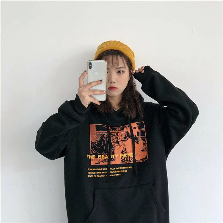 Unzzy HOT SALE Vintage Print Hoodie KF90134 2 Unzzy HOT SALE Vintage Print Hoodie KF90134