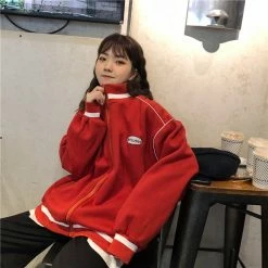 Unzzy HOT SALE Oversize Baseball Jacket KF81535