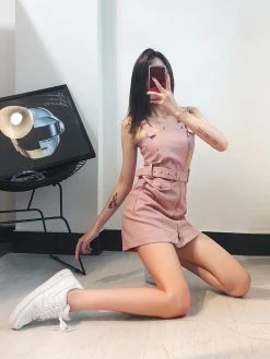 Unzzy Punk Strap Dress KF90128 HOT SALE