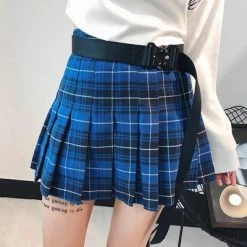 Unzzy HOT SALE High Waist Pleated Skirt KF24107