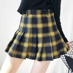 Unzzy Chic Plaid Skirt KF90103 HOT SALE