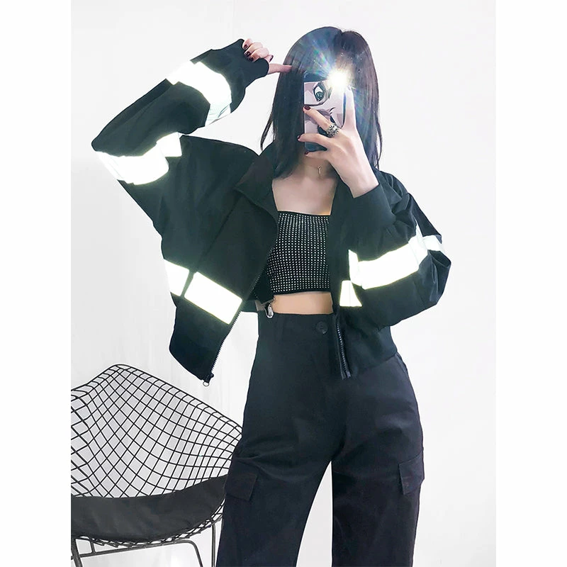 Unzzy Ulzzang Zip Jacket KF90230 6 Unzzy Ulzzang Zip Jacket KF90230