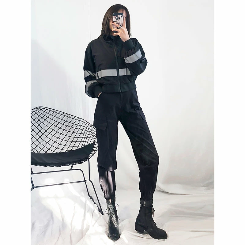 Unzzy Ulzzang Zip Jacket KF90230 7 Unzzy Ulzzang Zip Jacket KF90230