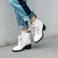 Unzzy HOT SALE Lolita Lace-up Martin Boots KF81143