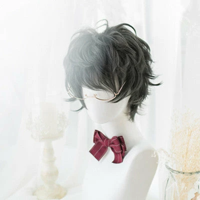 Unzzy HOT SALE Harajuku Short Roll Wig KF81181 5 Unzzy HOT SALE Harajuku Short Roll Wig KF81181