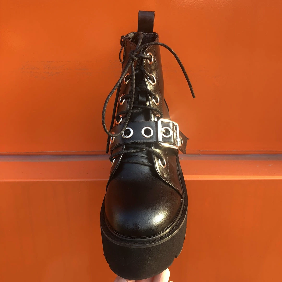 Unzzy HOT SALE Ulzzang Martin Boots KF81372 5 Unzzy HOT SALE Ulzzang Martin Boots KF81372