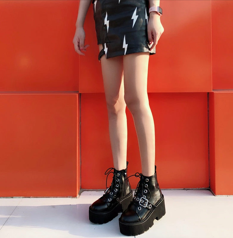 Unzzy HOT SALE Ulzzang Martin Boots KF81372 3 Unzzy HOT SALE Ulzzang Martin Boots KF81372