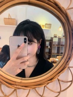 Unzzy Pink Love Earrings KF81609