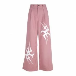 Unzzy Ulzzang Pink Pants KF9525 8 Unzzy Ulzzang Pink Pants KF9525