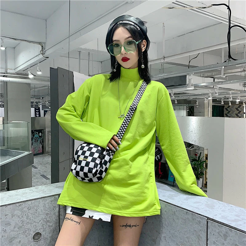 Unzzy Ulzzang Green Plaid T-Shirt KF90173 2 Unzzy Ulzzang Green Plaid T-Shirt KF90173