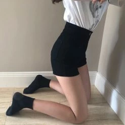 Unzzy HOT SALE Black Short Pants KF90200