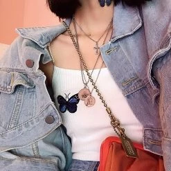 Unzzy HOT SALE Pearl Butterfly Camisole KF81150