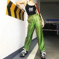 Unzzy HOT SALE Chain Green Pants KF90549 16 Unzzy HOT SALE Chain Green Pants KF90549