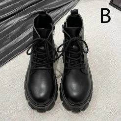 Unzzy HOT SALE Black Martin Boots KF81714 11 Unzzy HOT SALE Black Martin Boots KF81714