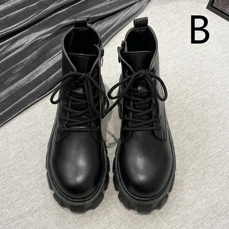 Unzzy HOT SALE Black Martin Boots KF81714 5 Unzzy HOT SALE Black Martin Boots KF81714