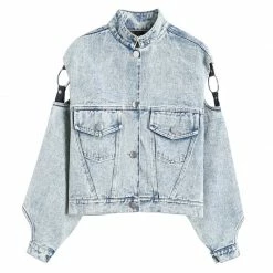 Unzzy Hollow Denim Jacket KF908027 HOT SALE 11 Unzzy Hollow Denim Jacket KF908027 HOT SALE