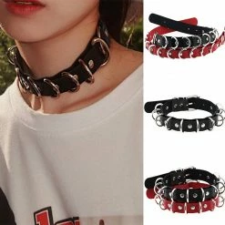 Unzzy HOT SALE Punk Ring Choker KF82126