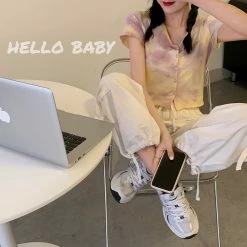 Unzzy Ulzzang T-shirt + Casual Pants KF81466