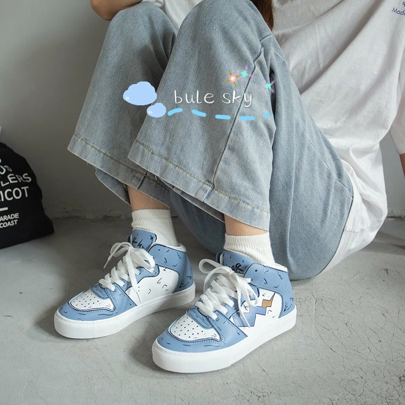 Unzzy Ulzzang Graffiti Shoes KF9498 HOT SALE 1 Unzzy Ulzzang Graffiti Shoes KF9498 HOT SALE