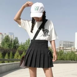 Unzzy HOT SALE Chick Pleated Skirt KF90089