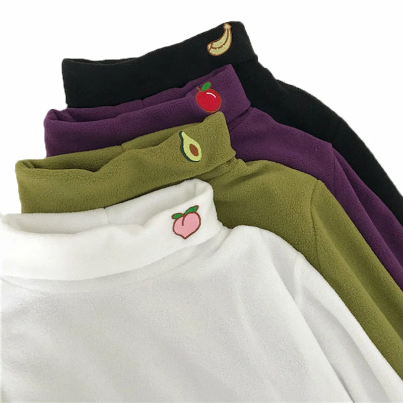 Unzzy Chic Fruit Embroidered T-Shirt KF90142 6 Unzzy Chic Fruit Embroidered T-Shirt KF90142
