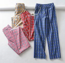 Unzzy Bottoms Plaid Chain Pants KF90317 21 Unzzy Bottoms Plaid Chain Pants KF90317
