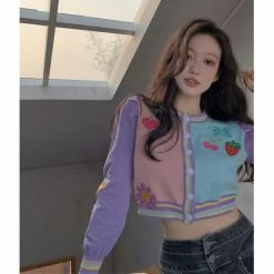 Unzzy Bubble Sleeve Knitted Cardigan KF82571