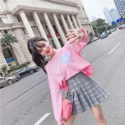 Unzzy Love Top + Plaid Skirt KF90124