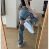 Unzzy HOT SALE Ulzzang Fashion Jeans KF82125