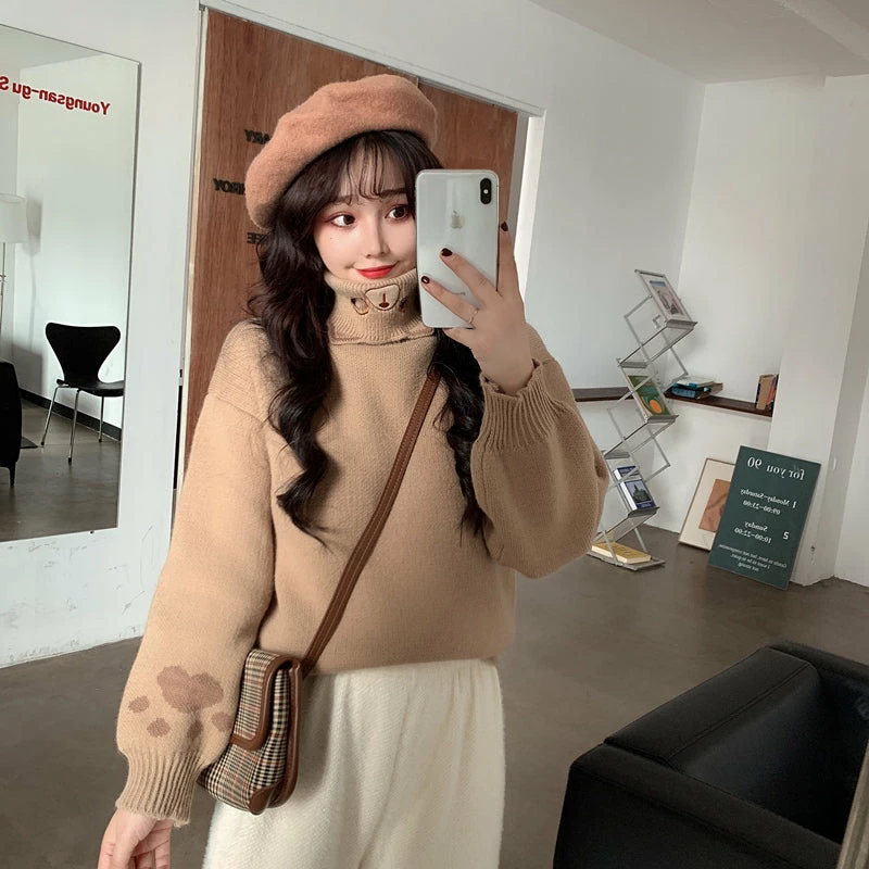 Unzzy Turtleneck Cute Sweater KF82229 HOT SALE 7 Unzzy Turtleneck Cute Sweater KF82229 HOT SALE