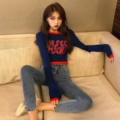 Unzzy Fashion Letter T-shirt KF80022