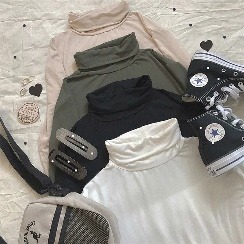 Unzzy HOT SALE Turtleneck Bottoming Shirt KF81534 1 Unzzy HOT SALE Turtleneck Bottoming Shirt KF81534