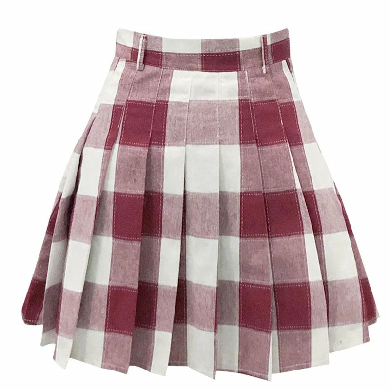 Unzzy Ulzzang Plaid Skirt KF90277 HOT SALE 6 Unzzy Ulzzang Plaid Skirt KF90277 HOT SALE