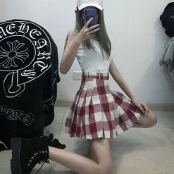 Unzzy Ulzzang Plaid Skirt KF90277 HOT SALE 9 Unzzy Ulzzang Plaid Skirt KF90277 HOT SALE